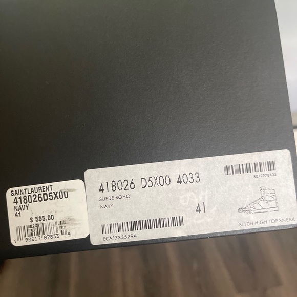 YSL Men’s High Top Sneakers - Picture 4 of 4